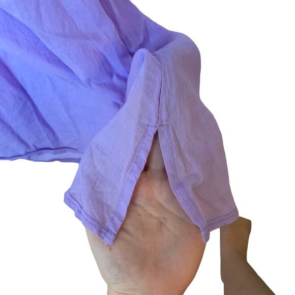 Floatmini Girls Swim Cover Up Size 6 6X Embroidered Crochet insert Purple Dress - Picture 4 of 6